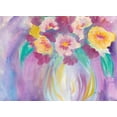 thumbnail image 2 of Dyer, Beverly 18x14 White Modern Wood Framed Museum Art Print Titled - Bright Bouquet, 2 of 4