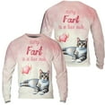 thumbnail image 3 of Every Fart is Love Note Manx Guilty Face Happy Valentine's All Over Print 3D Sweatshirt Unisex Merch Cat Lover Kitten Owner Gifts - 01016, 3 of 6