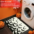 thumbnail image 5 of 3PCS Door Mat, Halloween Welcome Door Rug, Kitchen Flannel Mat, Home Decor for Front Door,Kitchen, Bathroom, Black And White , Great Halloween Thanksgiving Day Gift for Family and Friends., 5 of 9