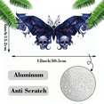 thumbnail image 2 of 1 Pcs 2D Flat License Plate Covers & Frames, Butterfly with Skulls For Decorative Front, Waterproof For Decoration Aluminum License Plate Covers & Frames Cover For Men Women, 12" X 6", 2 of 5