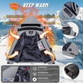 thumbnail image 6 of TACVASEN Men's Winter Waterproof Ski Jackets with Hooded Windproof Fleece Warm Snow Coat with Multi-Pockets For Hiking and Snowboarding ,Light Gray,M, 6 of 7