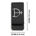 thumbnail image 2 of Stainless Steel Magnesium Alchemy Symbol Classic Slim Money Clip Credit Card Holder, 2 of 2