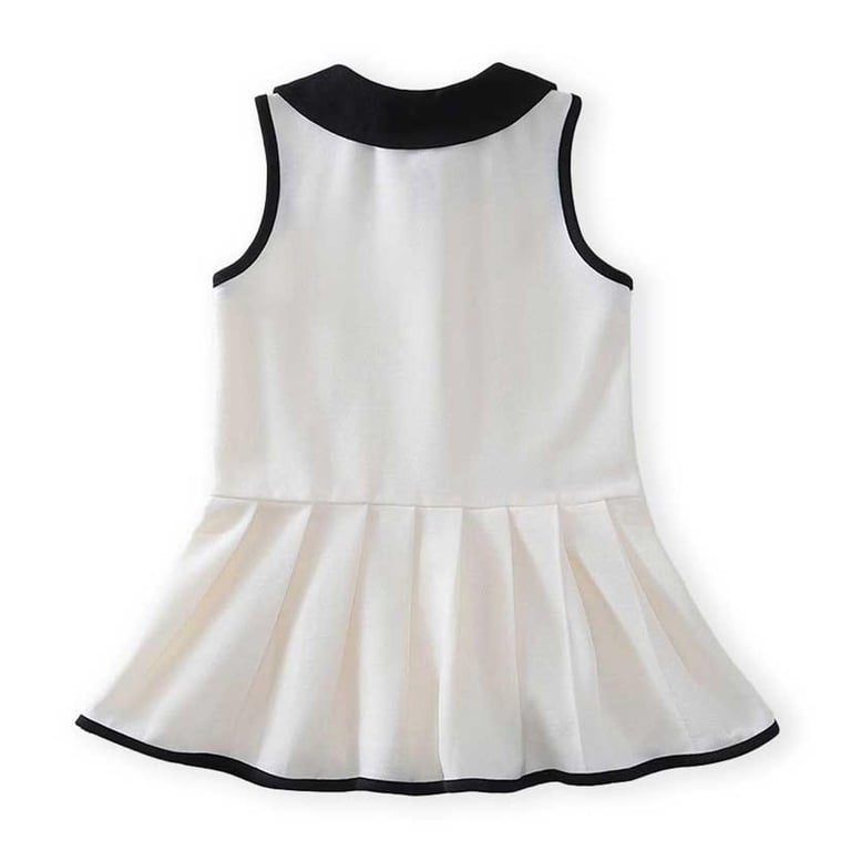 ATOGUTA Girl Dress A Line Birthday Dress Ruffle Tank Dresses Cute Summer Outfits Size 1T-10, White