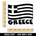 thumbnail image 2 of Greece with Waving Flag Cute Self-Inking Rubber Stamp Ink Stamper - Red Ink - Large 1-1/2 Inch, 2 of 7