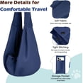 thumbnail image 3 of Pawaboo Small Dog Sling Carrier, Reversible Hands Free Dog Sling Carriers for Small Dogs and Cats, Puppy Slings Carrier with Safety Harness, Puppy Essentials, Indigo, 3 of 7