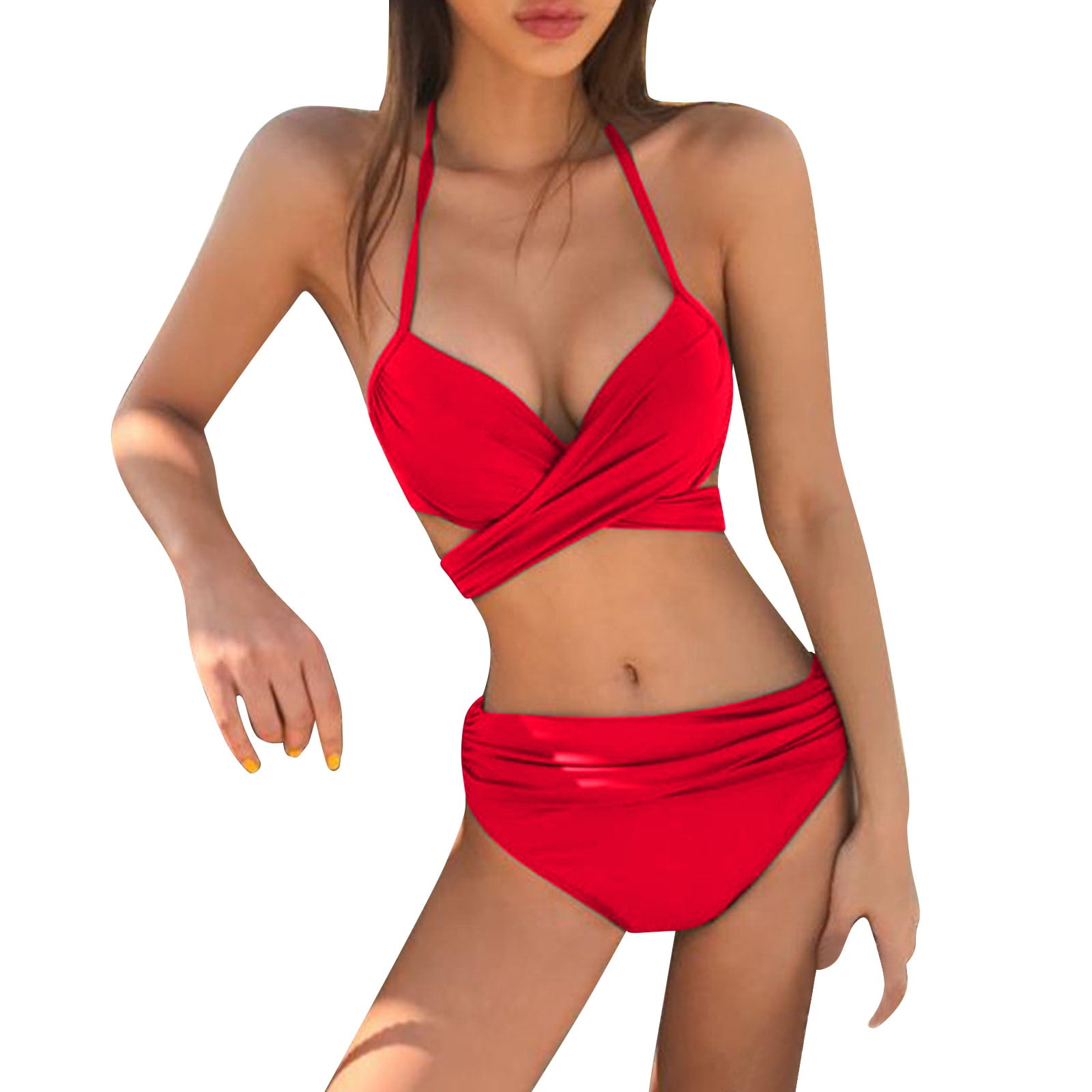 Aayomet Bikinis For Women 2023 Women's 2 Piece Bathing Suit Ribbed