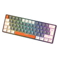 thumbnail image 2 of Teclado mecánico T60 con cable USB 100 teclas interruptor rojoverde retroiluminación Kuymtek RGB teclado personalizado tipo C, 2 of 5
