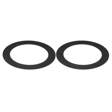 Uxcell 6.69" OD 4.25" ID Metal Goof Trim Ring, Black 2Pcs