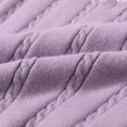 thumbnail image 3 of KPOPLK Fall Unisex Sweater Vest Boy and Girl Cable Knit Cotton Vest Kids Uniform Vest for Little Big Childrens Teenage Size 3-4 Years,Purple, 3 of 7