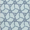 thumbnail image 3 of HomeRoots 676019 9 x 12 ft. Sky Blue, Gray & Denim Blue Geometric Washable Machine Made Rectangle Area Rug with UV Protection, 3 of 9