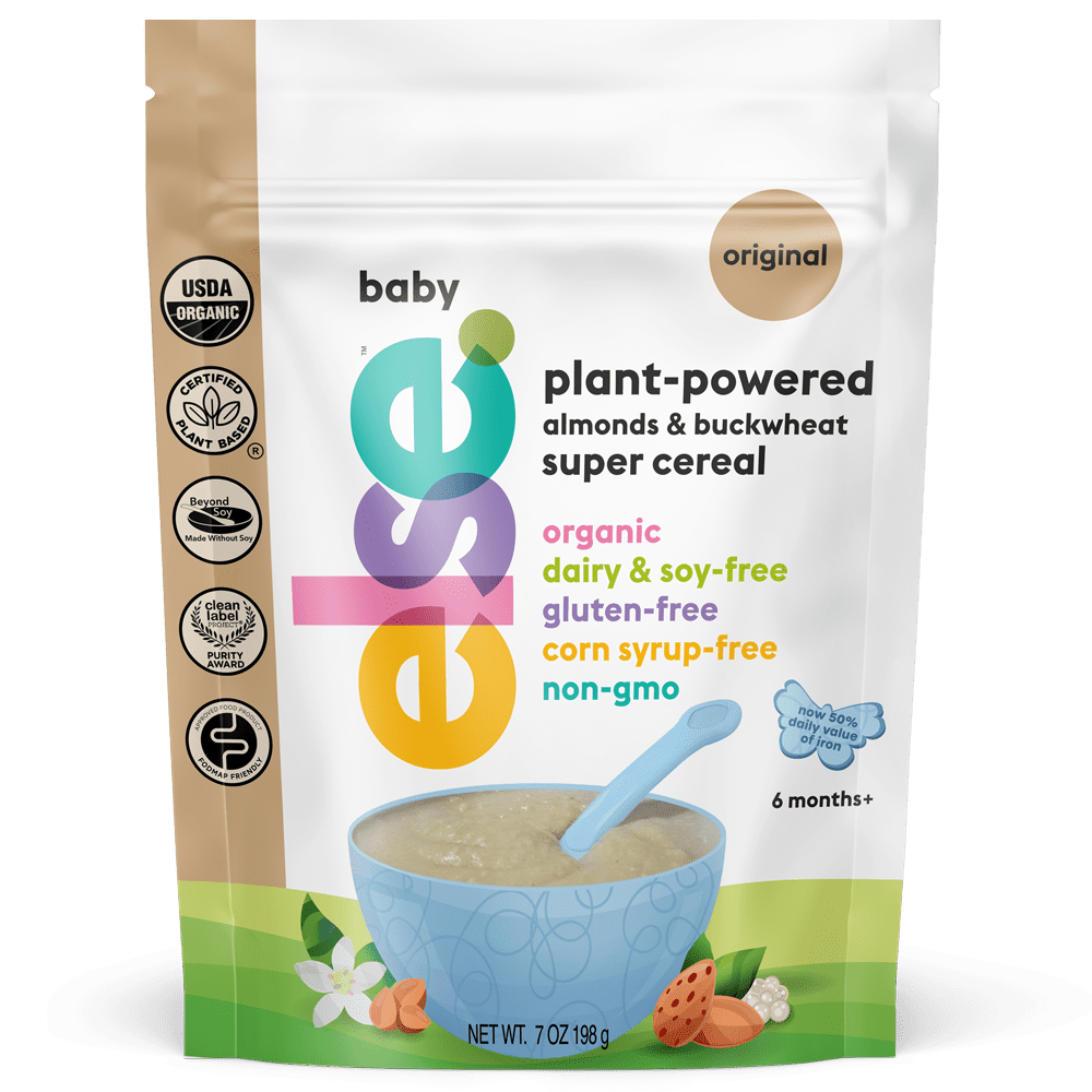 Else Nutrition Baby Cereal - Almond & Buckwheat, Plant-Based Baby Food, Clean Label Certified (Original, 1 Pack)