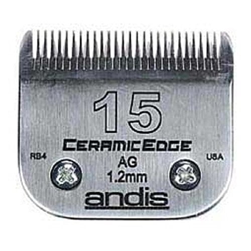 Stainless Steel Pro Quality Grooming CERAMIC EDGE CLIPPER BLADES CHOOSE SIZE !(# 15 = 1.2mm)