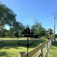 thumbnail image 3 of Sailboat Weather Vane - Retro Sailboat Weathervane Silhouette, Decorative Wind Direction Indicator for Outdoor Yard Roof, 3 of 7