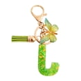 thumbnail image 1 of Visland 2 Pcs Initial Letter Keychains Green Butterfly Pendant Keychain Set Exquisite Relief Alphabet Keychain Pendant for Best Friend Mom Daughter Granddaughter Grandma, 1 of 8