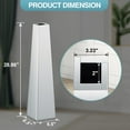 thumbnail image 2 of 28.86" Tall Silver Glass Floor Vase, ModernDecorative Mirror Vases, Large Flower Vase forHome Decor Living Room, Entryway, Office, 2 of 6