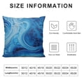 thumbnail image 5 of HENGT Marble Pillow Covers Soft Blue Cobalt Blue Sofa Couch Throw Pillows Bedroom Cushion Covers, 5 of 5