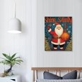 thumbnail image 3 of ONETECH  Merry Christmas Wall Art Print, Lovely Santa Claus,Snowman, Red Truck Xmas Wall Art, Colorful Holiday Quote Snowflake Let It Snow Canvas Poster for Home Party Decor, 3 of 4