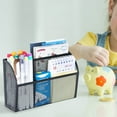 thumbnail image 4 of YAOMOBB Magnetic Storage Organizer Magnetic Stationery Storage Organizer Rack 3 Compartment Holder for Fridge or Whiteboard, 4 of 6