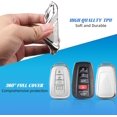thumbnail image 4 of Key Fob Cover Compatible with Toyota RAV4 Corolla Prius Camry Highlander Avalon C-HR Keychain Case Holder Protector,Silver-white, 4 of 6