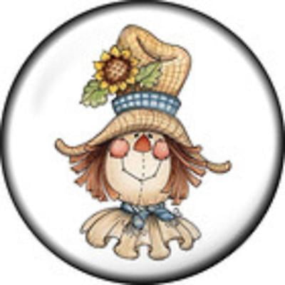 Snap button Scarecrow Fall 12mm charm chunk