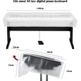 thumbnail image 2 of BRILLAR Cubierta antipolvo transparente impermeable para teclados de 88 teclas y pianos digitales, 2 of 5