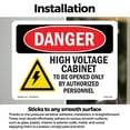 thumbnail image 3 of High Voltage Cabinet To Be Opened OSHA Danger Vinyl Decal Label 7 Inch x 5 Inch - 10 Pack, 3 of 6