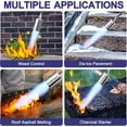 thumbnail image 5 of Propane Torch Weed Burner Kit, High Output with 12.5FT Hose and Storage Bag, Heavy Duty Blow Torch Flamethrower with Long/Short Mode for Flame Weeding, Ice Melting, Roofing, Road Marking, 5 of 6