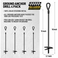 facega 18 Inch Ground Anchor, Shed Anchor Kit Greenhouse Tie Down