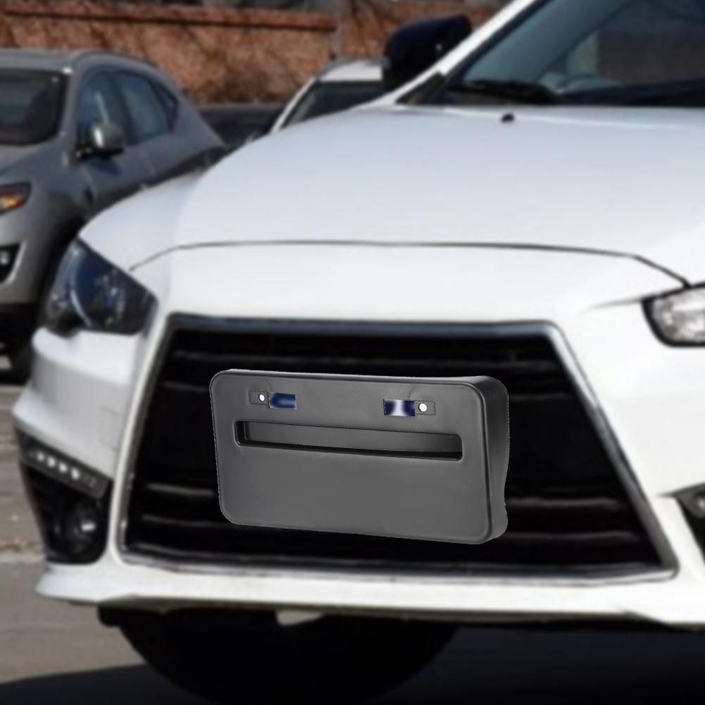 License Plate Holder For Lancer GTS EVO X 2008-2018 - Modified Side Mount Bracket, Black ABS - View #13
