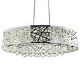 thumbnail image 3 of CWI Lighting Eternity8 Light Drum Shade Metal Chandelier in Chrome, 3 of 7