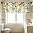 thumbnail image 6 of Aoznliie Valance, Colorful Leaves Washable Light Filtering Valance Curtain for Kitchen Window, 54x18 inch 1 Panel Rod Pocket Curtain for Dining Room, 6 of 7