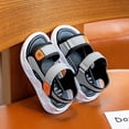 thumbnail image 2 of Children's Baotou Sandals Korean Version Of Non-slip Soft Bottom Velcro Small Medium And Big Boys Beach Shoes Baby SandalsaSilver28, 2 of 3