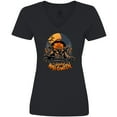 thumbnail image 3 of Inktastic Halloween Scarecrow Women's V-Neck T-Shirt, 3 of 5