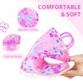 thumbnail image 5 of MODEBYME Girls Light Up Rain Boots Toddler Kids Waterproof Glitter Boots with Easy on Handles, Pink, Size 9, 5 of 7