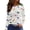 White #029, variant on Mardi Gras Shirts for Women Carnival Sparkly Long Sleeve T Shirts Glitter Crew Neck Holiday Tunic Tops Dark Blue L