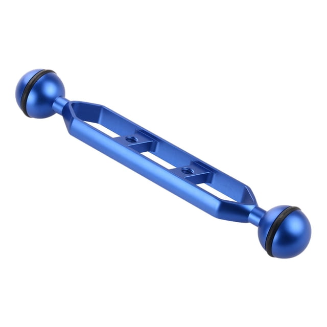 AWHAO Double Ball Aluminum Alloy Extension Arm Underwater Arm Metal Portable Butterfly Blue