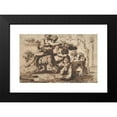 thumbnail image 2 of Nicolas Poussin 18x13 Black Modern Framed Museum Art Print Titled - Bacchanal (ca. 1635-36), 2 of 5