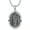 Santa Muerte, variant on Triple Moon Goddess Necklace Sterling Silver Lotus Pendant necklace Witchy Jewelry Pagan Wiccan Magic Amulet for Women Men