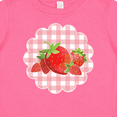 thumbnail image 4 of Inktastic Strawberries on Checkered Background Boys or Girls Baby T-Shirt, 4 of 5