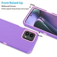 thumbnail image 4 of For Moto G 5G 2023 Case,Sturdy Phone Case for Motorola G 5G 2023 6.5",Njjex Full-Body Shockproof Protection Hard Plastic & Shock Absorption Rubber Rugged Bumper 3-in-1 Case Cover - Purple, 4 of 6