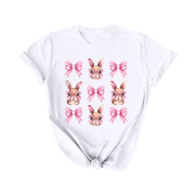 Mujeres Pantalones Cortos de Manga Corta Impresa Floral Cuello Redondo Superior / Camisa Poliéster, Blusa Casual de Moda para el Uso Diario Del Hogar