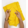 thumbnail image 3 of American Soft Linen Luxury 4 Piece Bath Towel Set, 100% Cotton Turkish Bath Towels for Bathroom, Yellow, 3 of 9