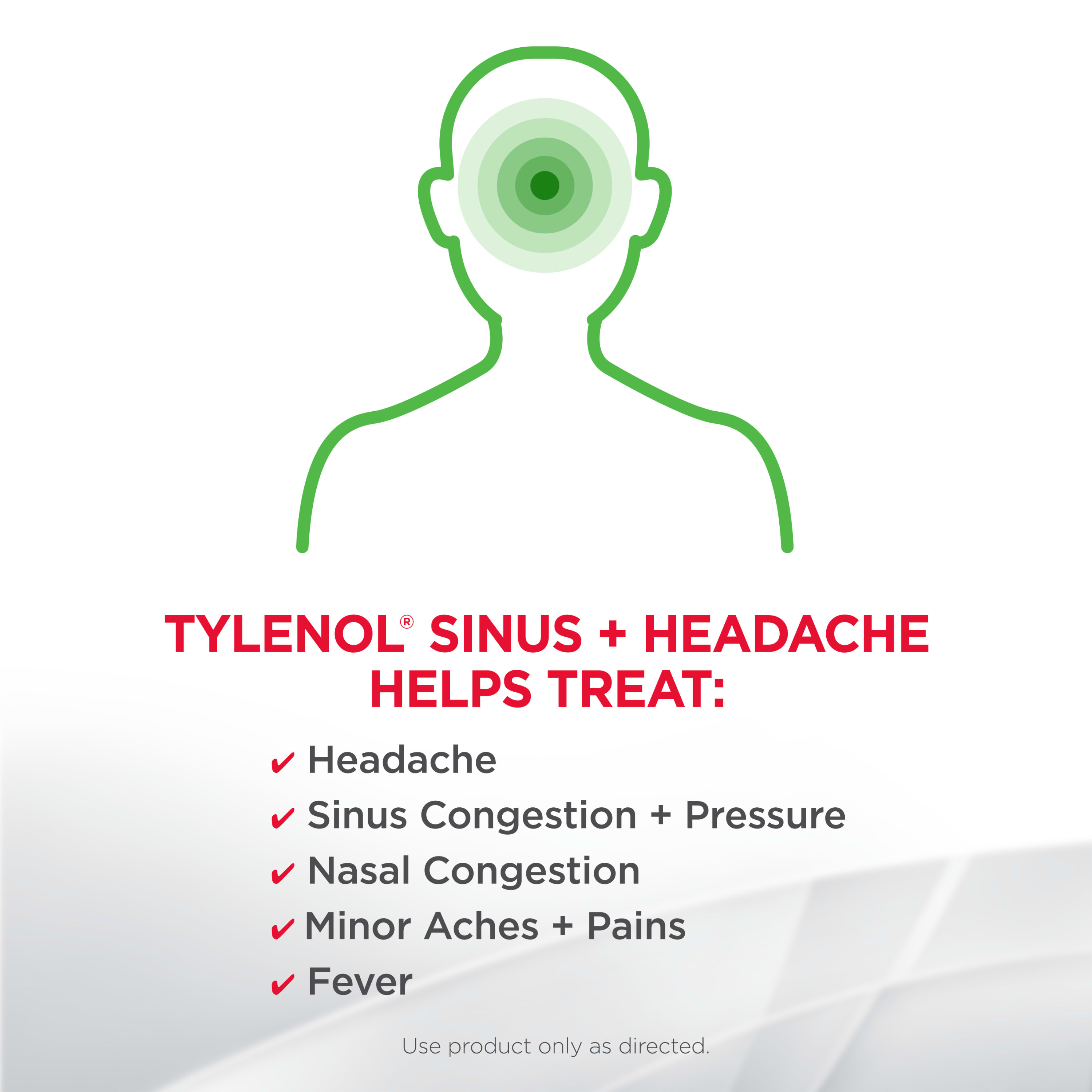 Tylenol Sinus Headache Non Drowsy Daytime Caplets 24 Ct Walmart Com Walmart Com