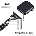 thumbnail image 2 of TECH CIRCLE for Apple Watch Bling Band 42mm 44mm 45mm 49mm iWatch Ultra 2/1 Series SE 9 8 7 6 5 4 3 2 1,Dressy Jewelry Diamond Rhinestone Stylish Metal Wristband Strap for Girls Women,Black, 2 of 5