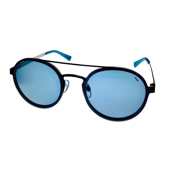 Fila Mens Soft Round Matte Black Sunglass ,Polarized Lens SF8494. 627P