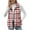 Hot Pink, variant on Diufon Plaid Vest for Women Lightweight Sleeveless Full Zip Fleece Jackets Fall Winter Cozy Coats with Pockets