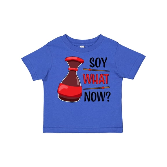 Inktastic Soy What Now? - soy sauce pun Boys or Girls Toddler T-Shirt