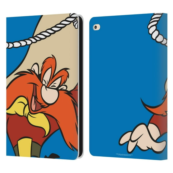 Head Case Designs Officially Licensed Looney Tunes Characters Yosemite Sam Leather Book Wallet Case Cover Compatible with Apple iPad Air 2 (2014)