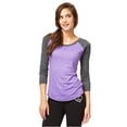 thumbnail image 2 of Aeropostale Womens Studded Skull Embellished T-Shirt, Purple, X-Small, 2 of 2