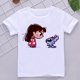thumbnail image 1 of Disney Child Mermaid Princess Kawaii Printed T-shirt Baby Girl Soft Cartoon Clothing Cute Graphic Tops Kids Funny Tees DropshipHight 120-(6-8T) Gao Jinjia LED, 1 of 2